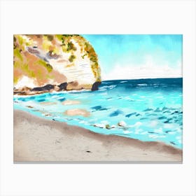 Beach Landscape on a sunny day Canvas Print