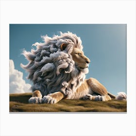 Lion-Cloud Fantasy Canvas Print