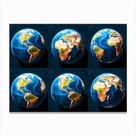 Earth - Earth Stock Videos & Royalty-Free Footage 1 Canvas Print