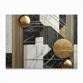 Deco Wall Painting Canvas Print