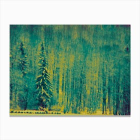 Winter Wonderland Snowy Trees or Forest Canvas Print