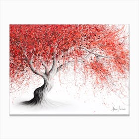 Strawberry Fall Tree Canvas Print
