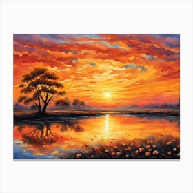 Sun Set Canvas Print