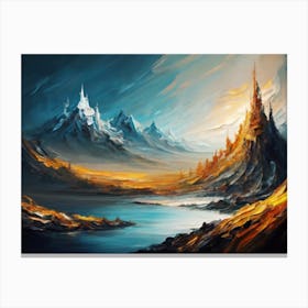 Landscape Painting 2 Canvas Print