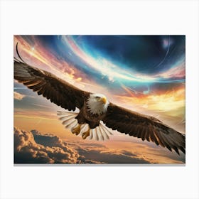 Eagle In Flight 1 Canvas Print