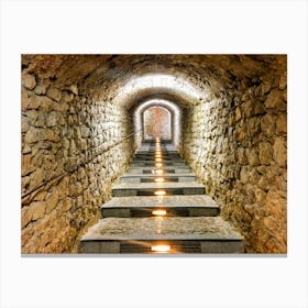 Stairs In A Fort, Ibiza (Spain Series) Canvas Print