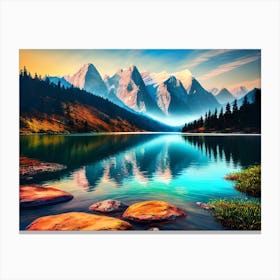 Mountain Lake 53 Canvas Print