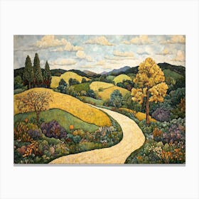 European Countryside Tapestry 11 Canvas Print