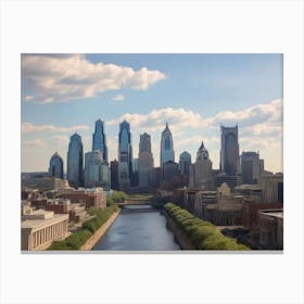 Philadelphia Skyline 2 Canvas Print