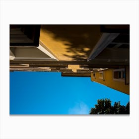 Old European Apartment Building View From Below Canvas Print