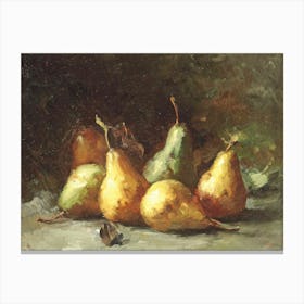 Pear Still Life Fruit Painting Studio McGee Canvas Print