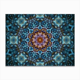 Abstraction Blue Carpet Canvas Print