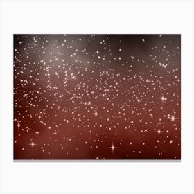 Peach Tone Shining Star Background Canvas Print