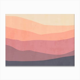 Abstract Mountains - sunrise Canvas Print