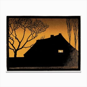 Winter Evening, Julie De Graag Canvas Print