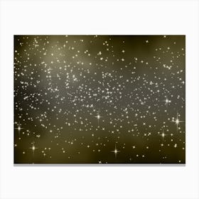 Bronze Glow Shining Star Background Canvas Print