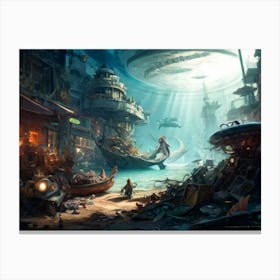 Subterranean Netherworld Canvas Print