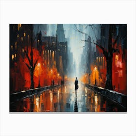 Night In The City 1 Canvas Print