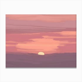 Sunset Painting 16 Canvas Print