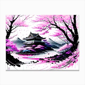 Sakura Blossom Painting 8 Canvas Print
