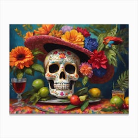 Sugar skull Canvas Print