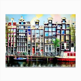 Amsterdam Canals 3 Canvas Print