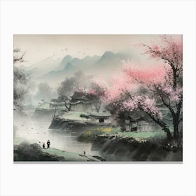 Chinese Landscape Painting 13 Canvas Print