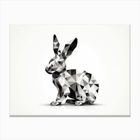 Polygonal Rabbit Canvas Print