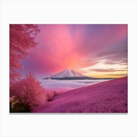 Pink Cherry Blossoms 7 Canvas Print