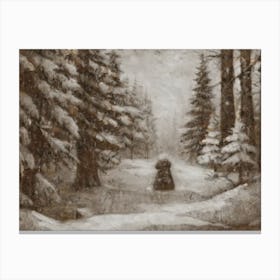 Snowy Forest Canvas Print