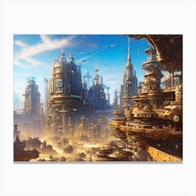 Futuristic City 20 Canvas Print