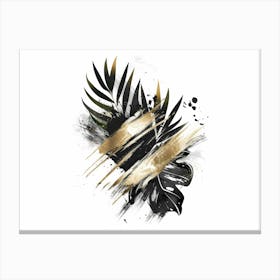 Gold Leaf Painting 10 Canvas Print