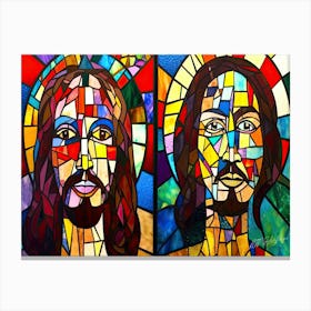 JC Power - Jesus And Christ Canvas Print