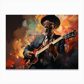 Man With A Guitar 6 Canvas Print
