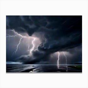 Lightning Storm Canvas Print