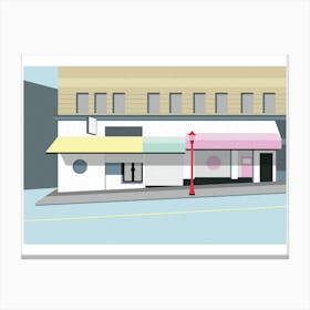 Pastel Buildings Canvas Print