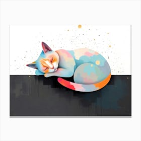 Feline Creative Cat Illustration 43 1 Canvas Print