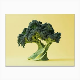 Kale Broccoli Tree Canvas Print