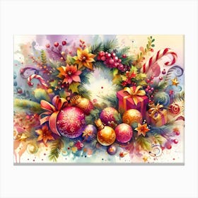 Christmas Wreath Canvas Print