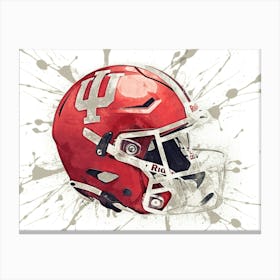 Indiana Hoosiers NCAA Helmet Poster Canvas Print