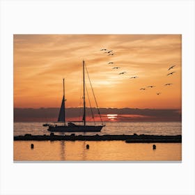Antibes Sunrise Canvas Print