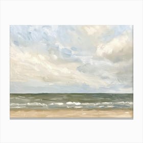 Beach At Dusk Canvas Print