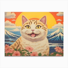 Cat In The Sun Canvas Print