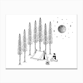 Solitude Camping Canvas Print