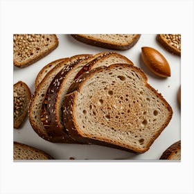 Bread With Nuts And Seeds Canvas Print