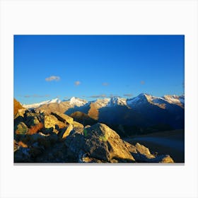 Sunrise Over The Alps Canvas Print