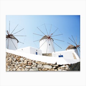 Mykonos Windmills Canvas Print