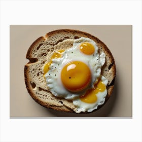 Egg On Toast Canvas Print