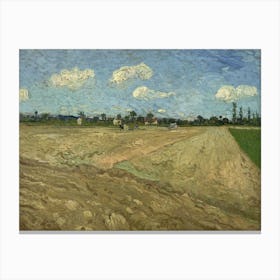 Geploegde Akkers, Vincent Van Gogh Canvas Print