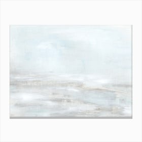 Surf - Calming Abstract Painting, Water Art Print, Peaceful Painting, Blue Gray Grey Canvas Print